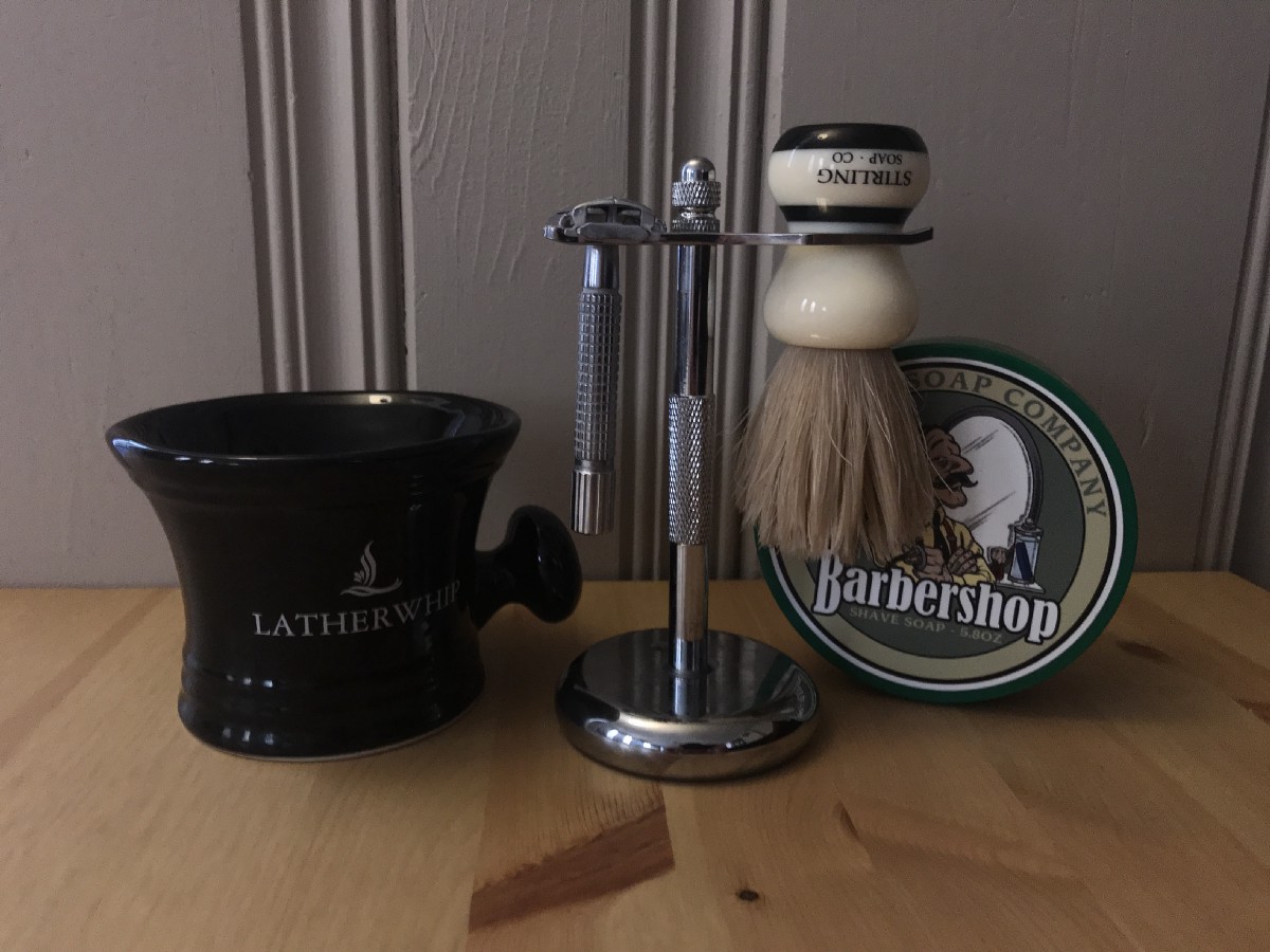 A real shaving set