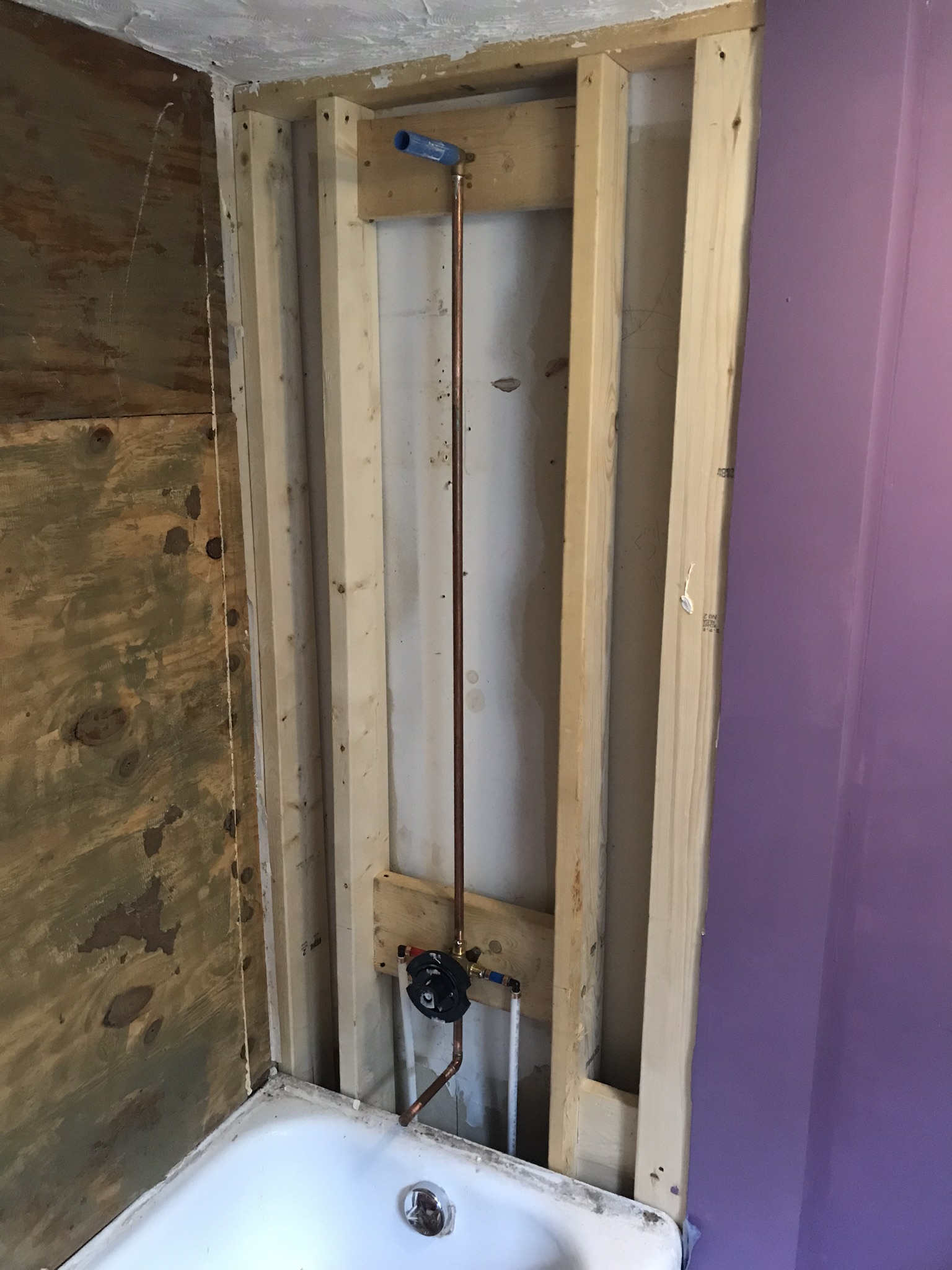 Shower plumbing