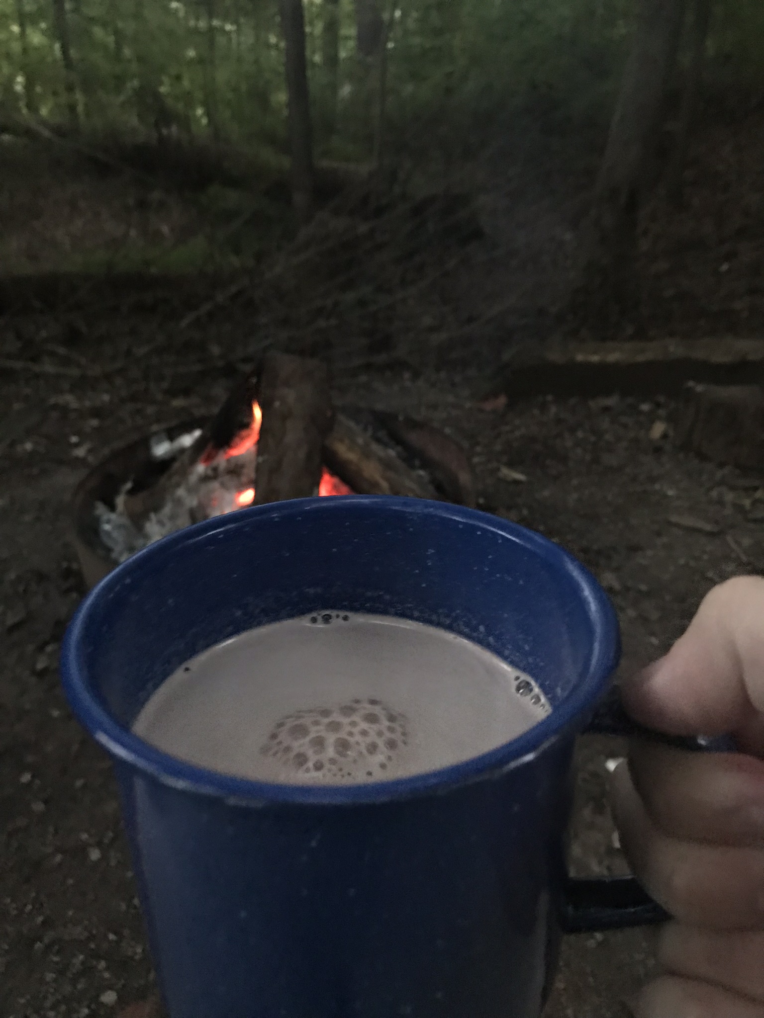 Hot chocolate and fire